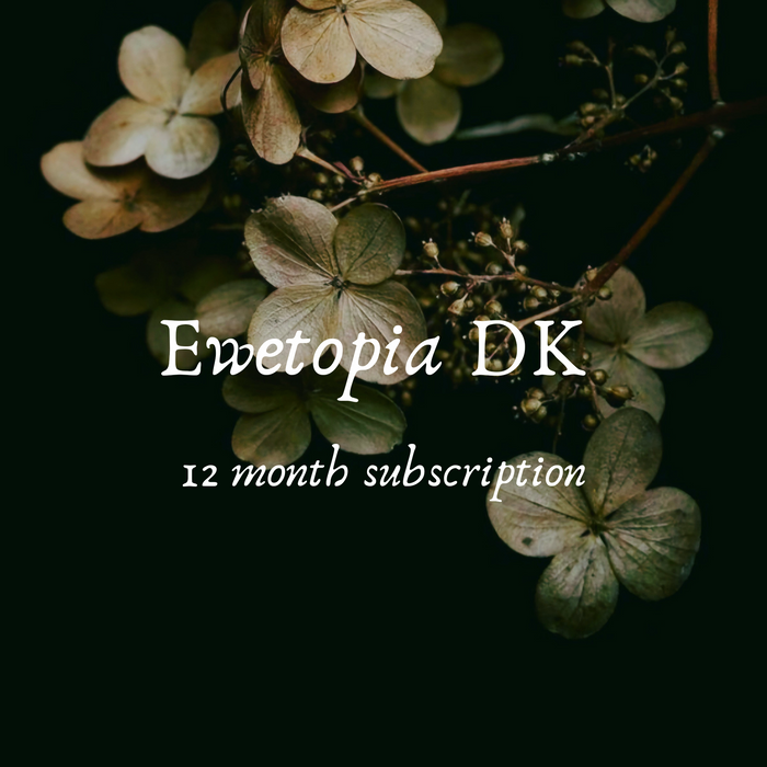 Ewetopia DK- 12 Month subscription, Gothic color of the Month 2026