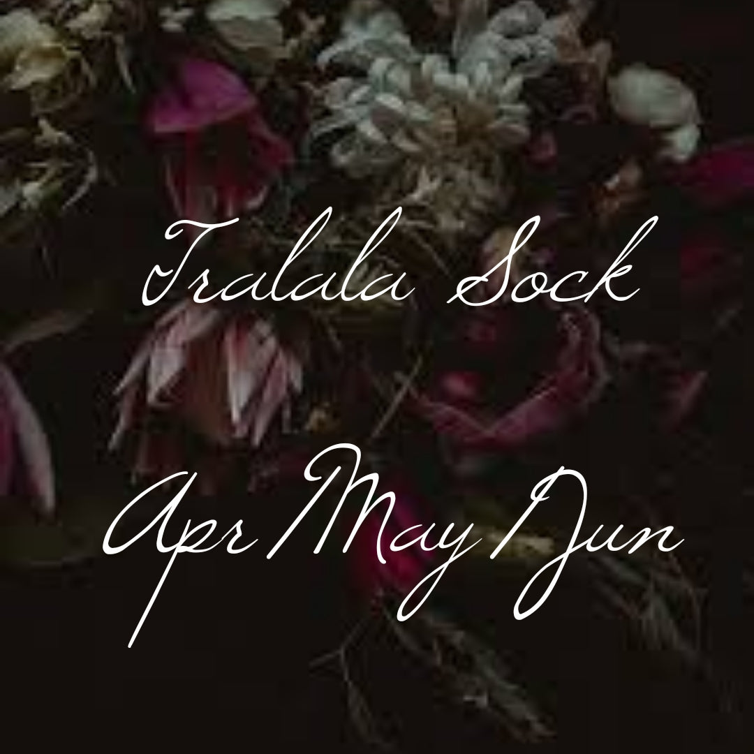 Tralala Sock- Apr/May/Jun Gothic color of the Month 2024