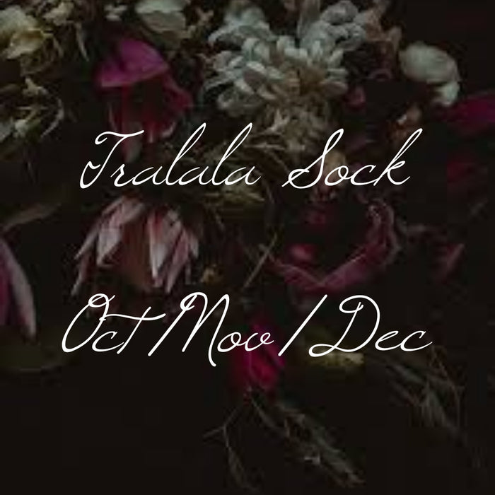 Tralala Sock- Oct/Nov/Dec Gothic color of the Month 2023